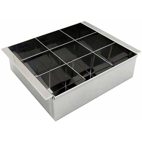 Endo Shoji TKG Egg Tofu Agar Jelly Mold, 9-Cavity Egg Tofu Maker (with Dividers), Rust-Resistant Stainless Steel for Hygiene, W X D X H (mm) 148 X 135