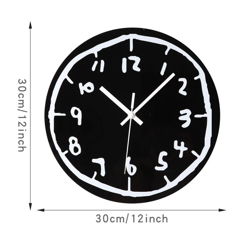 Wall Clock Ornament Unique Fashion Creative Mute Art Clock Decorative Clock for Kitchen Study Room Living Room Home