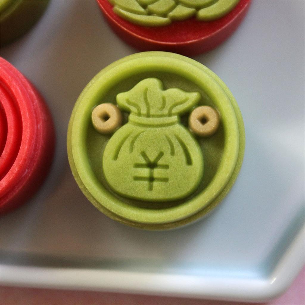 Фестиваль Нового года Форма для лунных пряников 3D Змея Деньги Формы для лунных пряников Штамп для печенья Ручной пресс Форма для резки печенья и десертов Долговечная