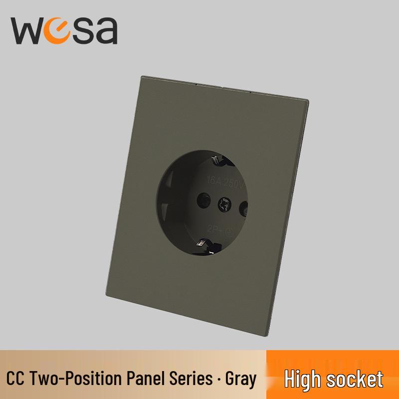 CC Series Flame Retardant Multi-Gang European Wall Socket