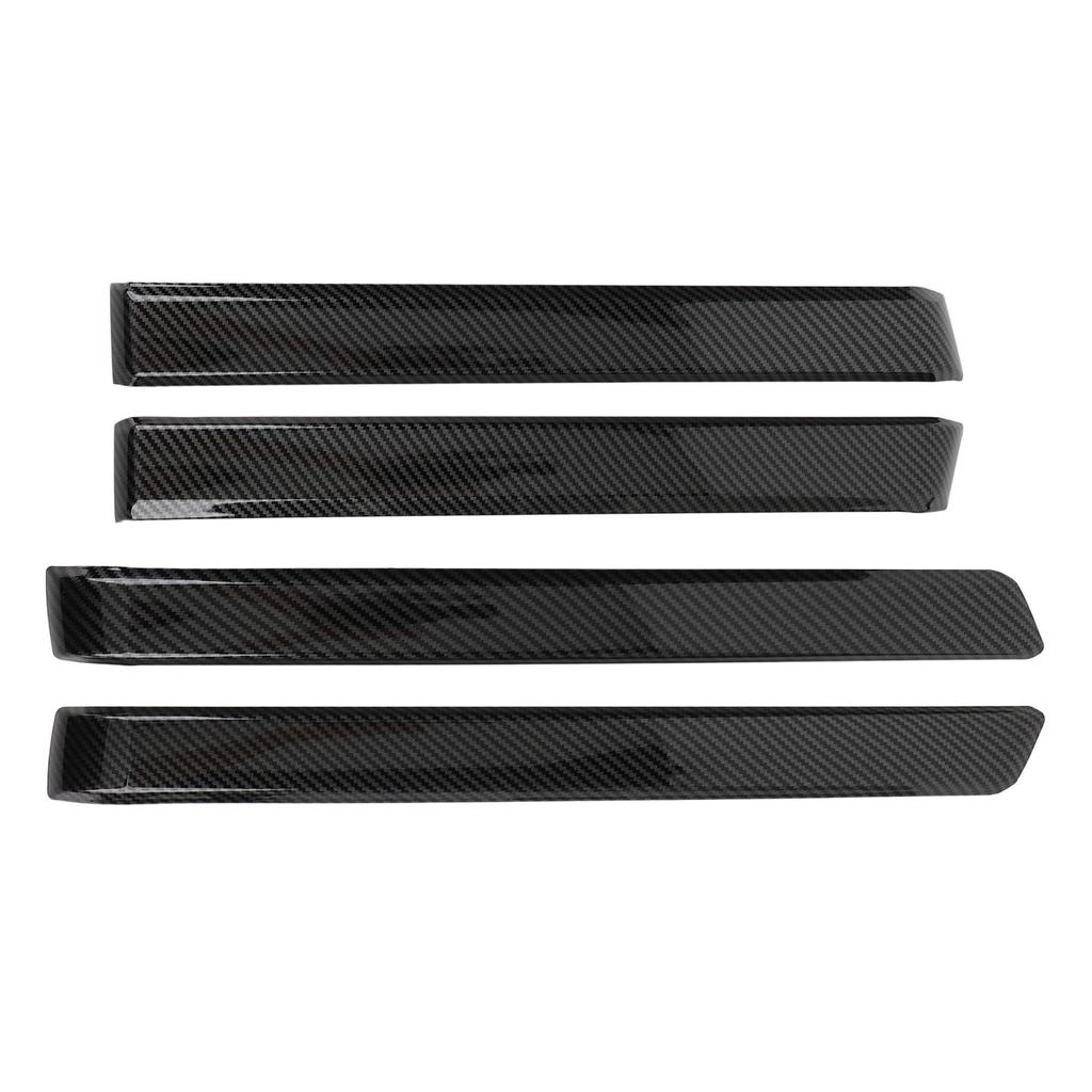 4 шт., декоративная накладка на подлокотник боковой двери автомобиля, отделка из углеродного волокна, устойчивая к царапинам