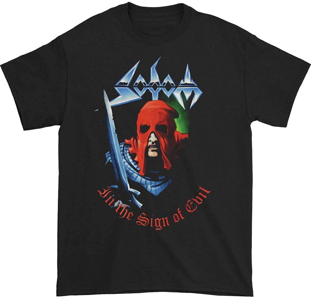 Sodom Men's in The Sign of Evil Tee Album Black Cotton T-shirt Size S-234XL A Unisex T-Shirt