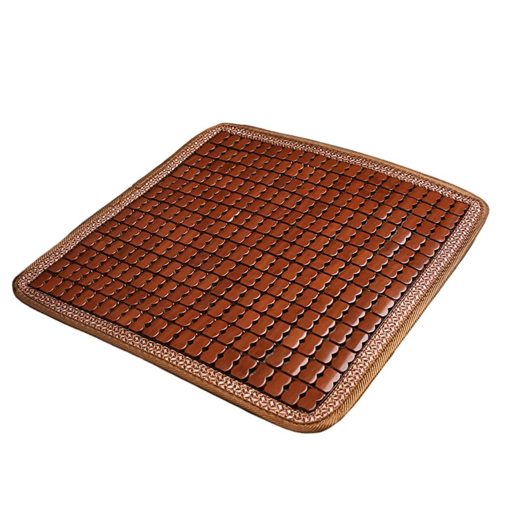 Square Bamboo Seat Cover Bamboo Summer Cooling Seat Cushion Breathable and Comfortable for Office Chair Car Seat 45x45cm