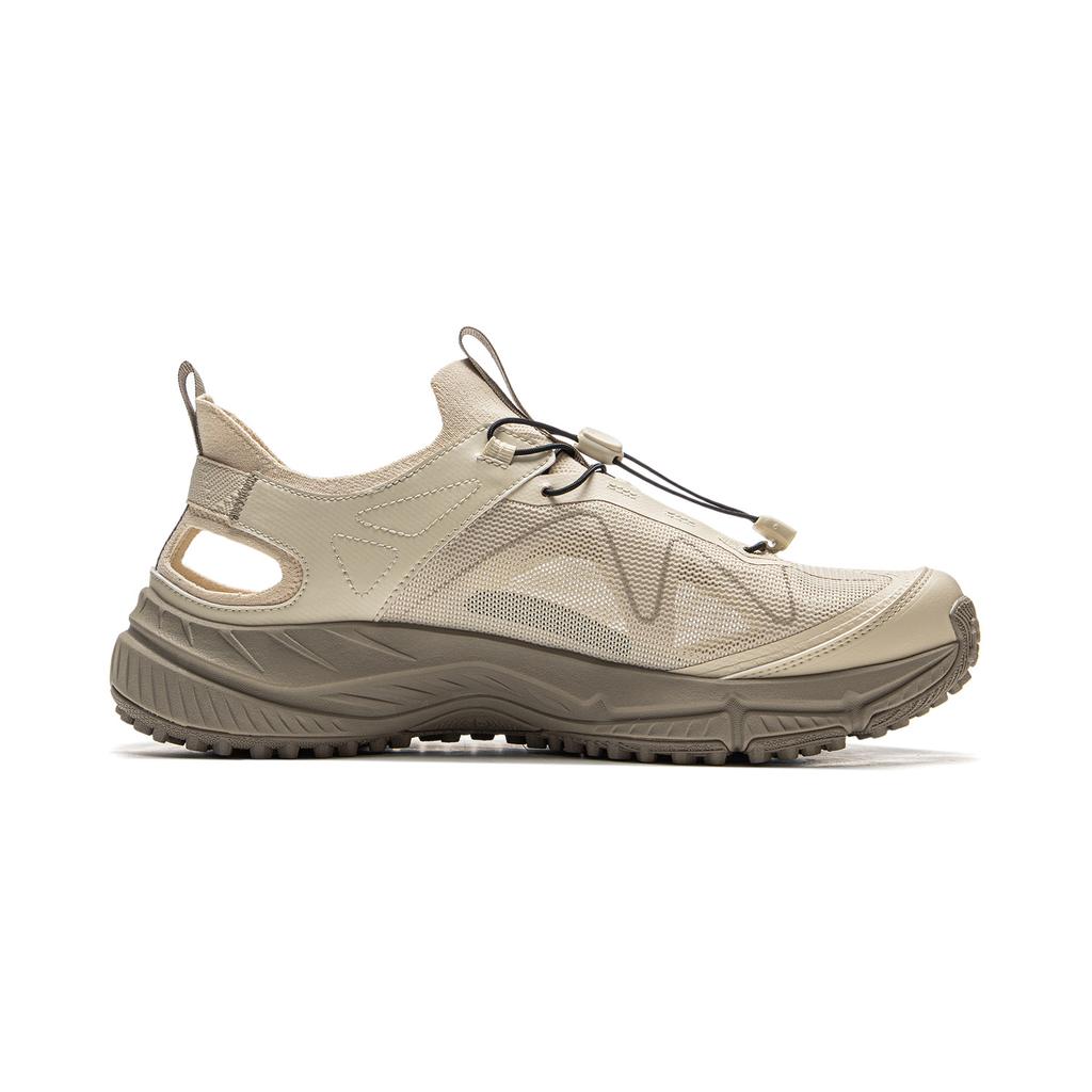 Li-Ning Yijie Lite Outdoor Comfortable Fashionable Minimalist Non-Slip Breathable Wear-Resistant Creek Shoes Men Shoes Beige AHLV013-2