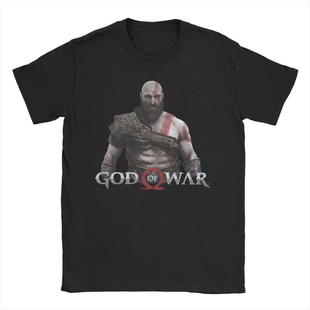 Unisex Womens Gaming Kratos God of War T Shirt Cotton Clothes Crazy Short Sleeve Round Collar Tee Shirt 4XL 5XL 6XL TShirt