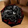 1PC Dragon Yin Yang Automatic Open/Close Umbrella with Windproof, 8-Rib Sturdy Canopy, Durable Ribs, Fashionable Design, Outdoor Accessory, Fun Prin,