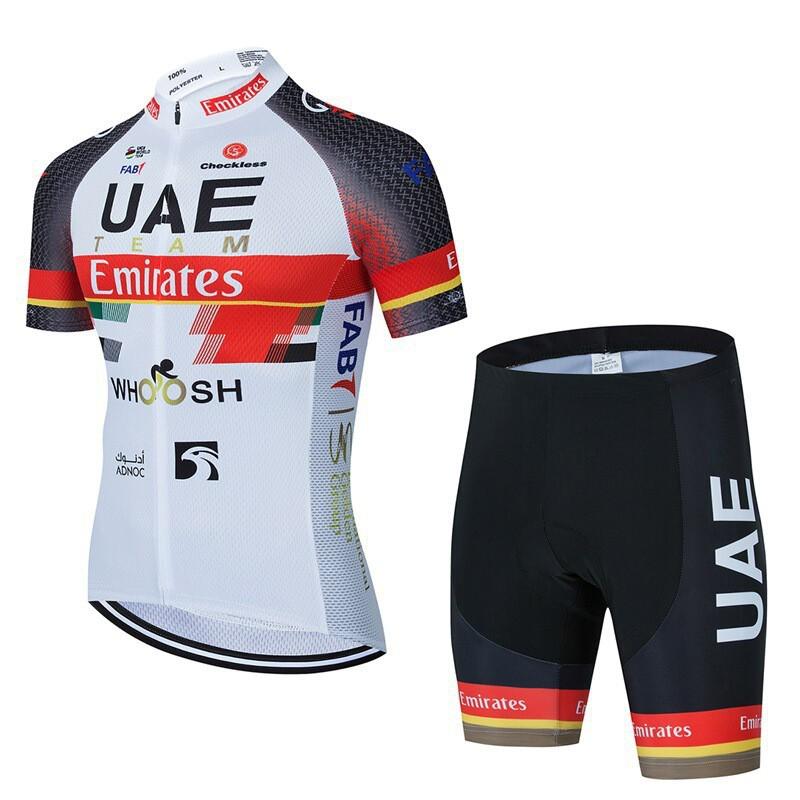 Mens Cycling Jersey Bib Shorts Set Quick Dry Breathable Bike Outfit Road Fitness Riding