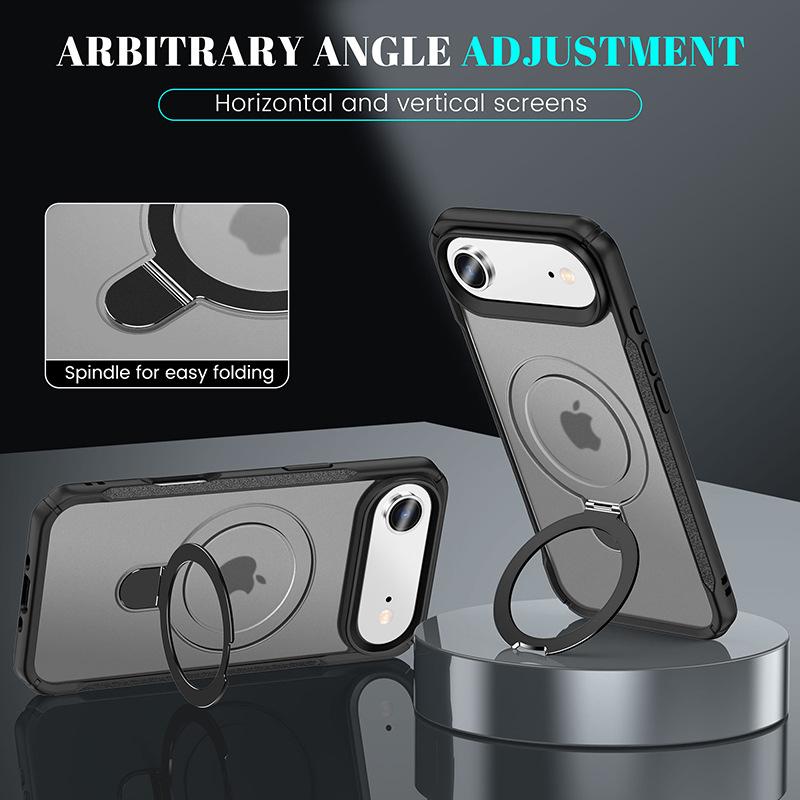 New for IPhone17 Air Phone Case 16 Two-in-One Skin Feel for Apple 15 Stand Magnetic Phone Protective Case