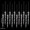 Twisted Water Drop Design Christmas Tree Pendants Acrylic Snowflake Ornaments Set  Home Decoration