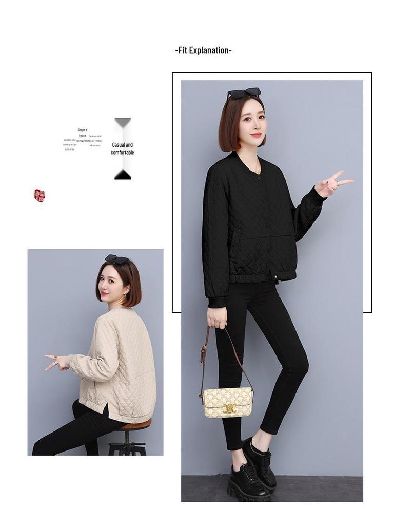 Женская клетчатая бейсбольная куртка с длинным рукавом, Весна/Осень 2024, Мода в европейском стиле.