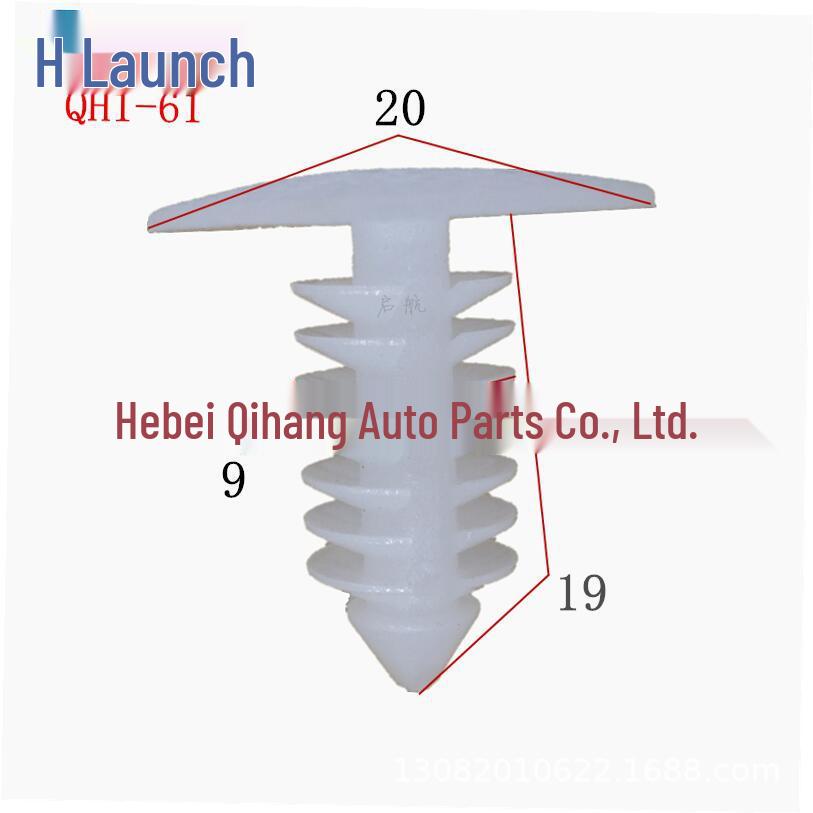 Нейлоновый универсальный клипс-фиксатор обивки потолка для GM, отверстие 8 мм, форма «ёлочка»