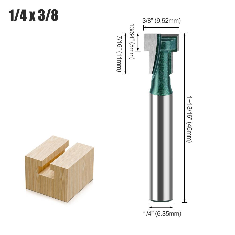 Keyhole Knife, Keyhole Knife, Photo Frame Hanging Hole Gong Knife, Trimming Machine, Woodworking Milling Cutter 6.35 Handle 6Mm 1/4