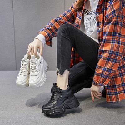 Папины кроссовки, Женские туфли на толстой подошве, Универсальная повседневная обувь, Флисовая повседневная и универсальная