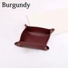 Office Storage Appliance PU Leather Storage Tray Desktop Storage Home Decoration