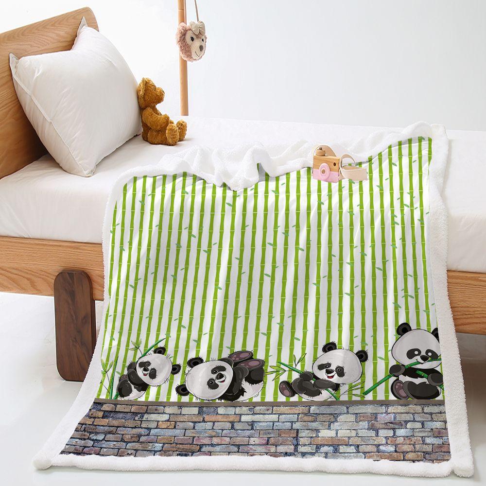 Blanket Thickened Lamb Fleece Crystal Fleece National Treasure Panda Blanket Cover Blanket