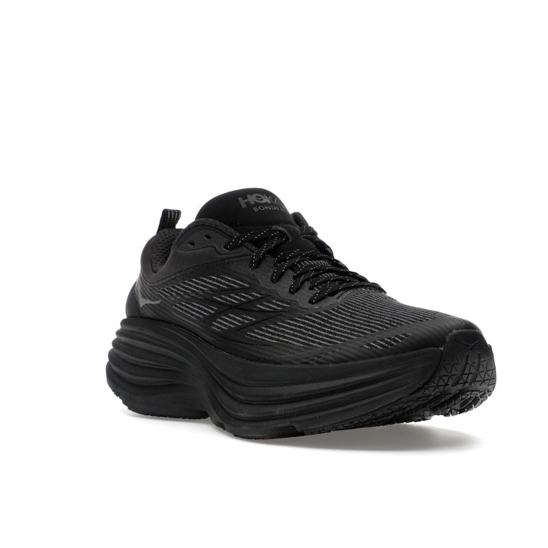 HOKA Bondi 8 Caged Stealth Tech Pack - тройные черные кроссовки унисекс 1155391-BBLC