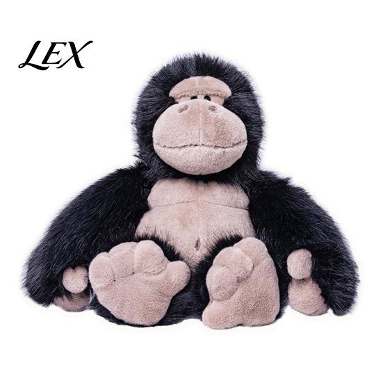 Realistic Stuffed Animal Plush Gorilla Doll, Toy for Kids, Soft Fluffy Comfortable Companion Gift Orangutan Plushie with Thick Long Fur, Home