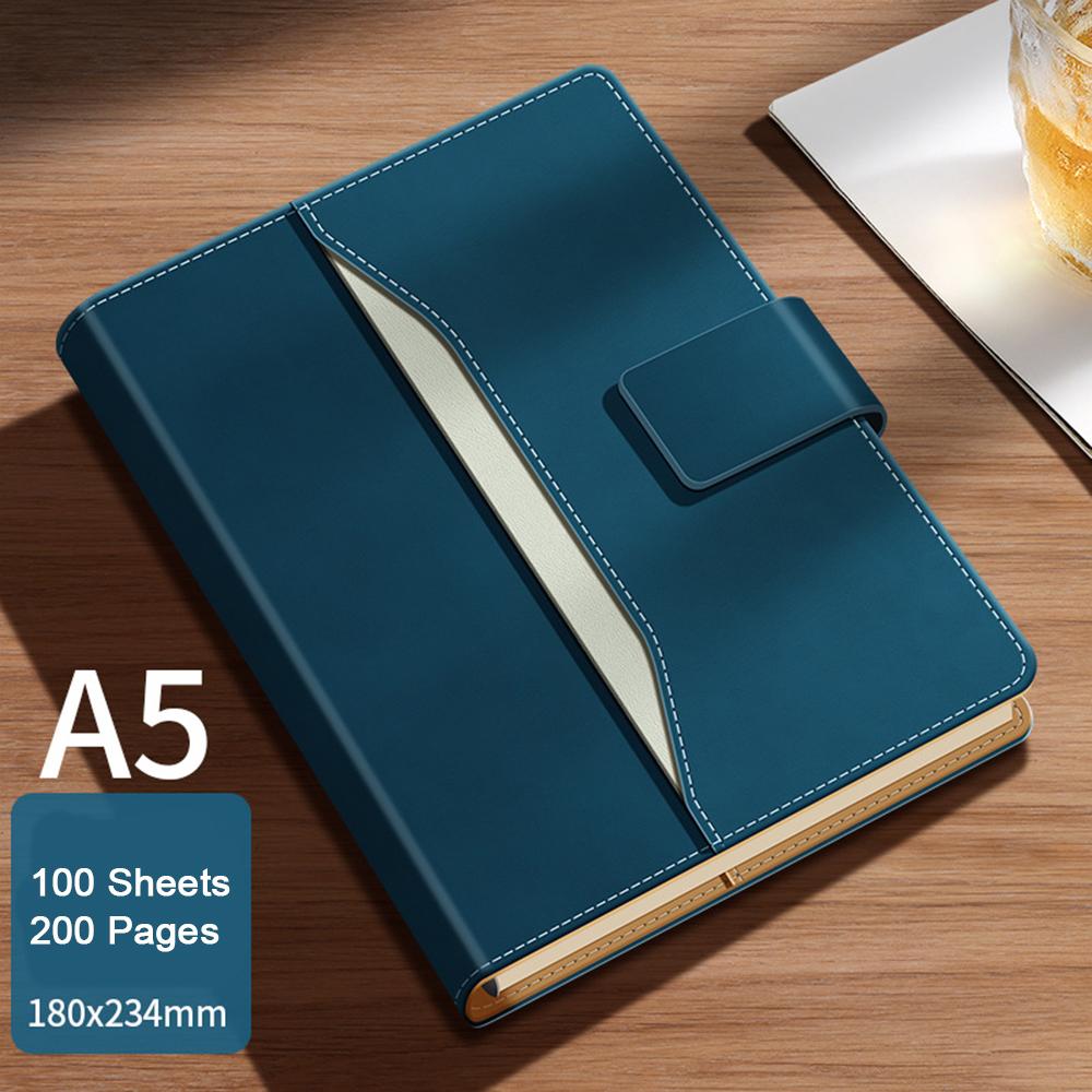 (Логотип можно выгравировать) Кожаный студенческий блокнот формата А5, элитный деловой блокнот с вкладными листами, дневник с пряжкой, протоколы рабочих встреч, дневник путешествий