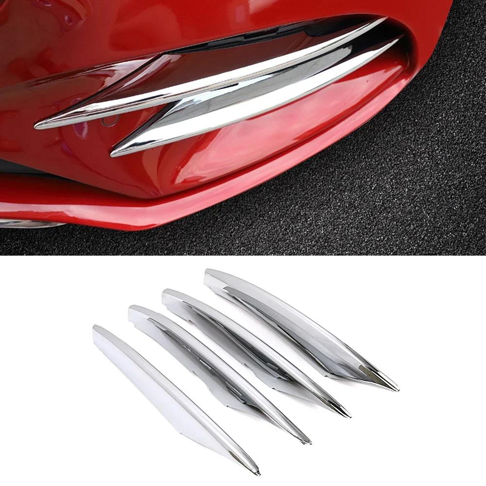 4 шт. для Mercedes Benz A Class W177 V177 A180 A200 A220 A250 2019-2024 автомобильные аксессуары передние противотуманные фары полосы отделка крышка