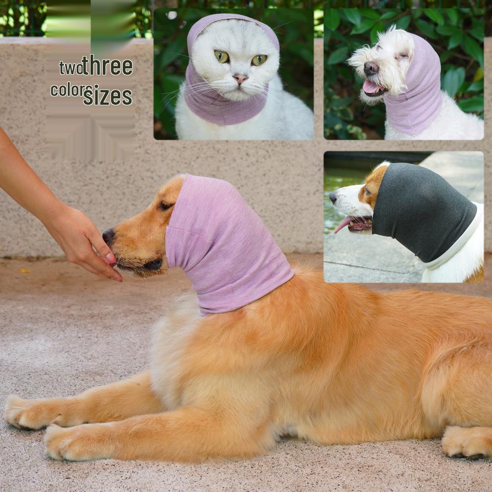 Large Dog Noise-Cancelling Anti-Anxiety Winter Earmuffs & Neck Warmer Scarf
