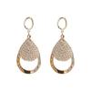 New High-end and Fashionable Water Droplet Earrings with Feminine Temperament and Versatile Internet Famous Earrings and Accessories