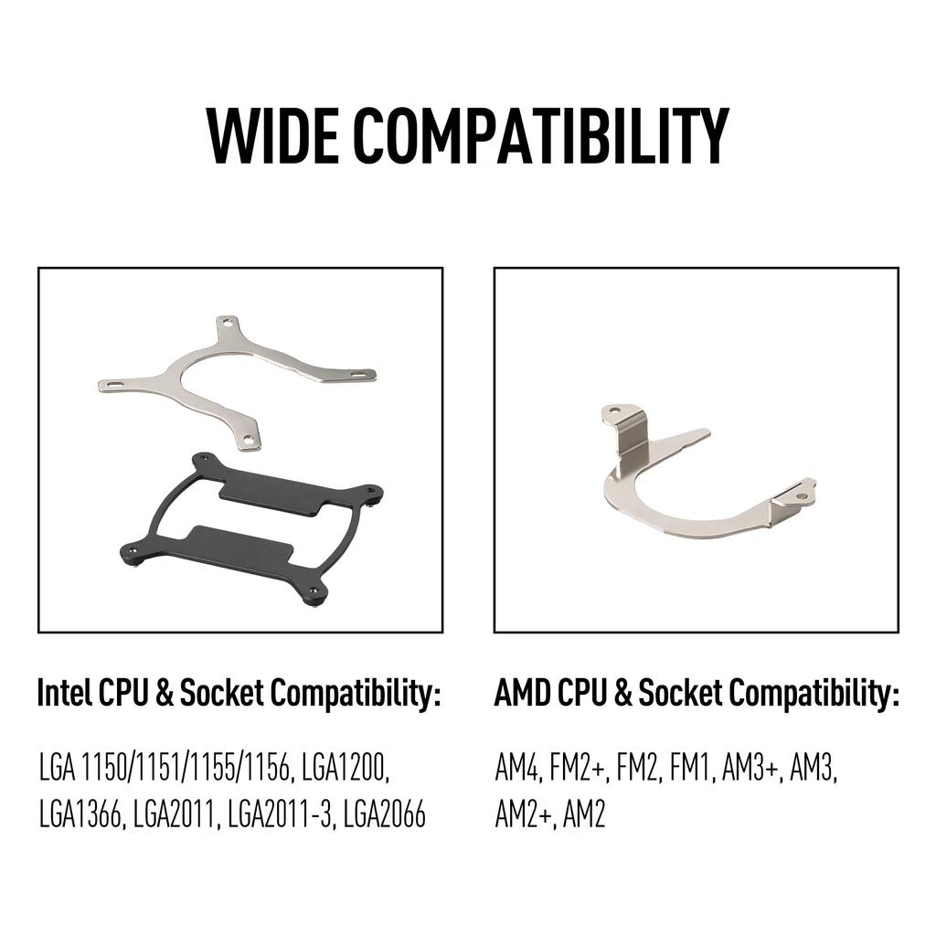 MSI MAG Core Liquid 240R V2 White AIO RGB CPU Liquid Cooler Swivel Cap Design 240mm Radiator Dual 120mm RGB PWN - - - - Fans.