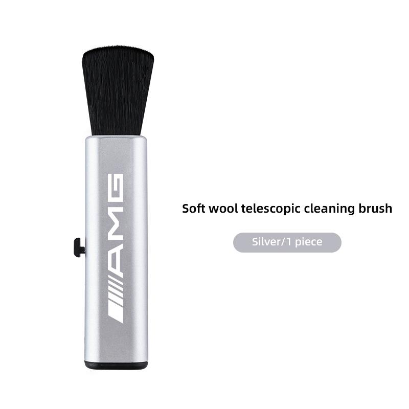 WLX4 Car Fibre Soft Detailing Brush Dashboard Air Outlet Dust Sweeping Brush Auto Cleaning Tools For Mercedes Benz AMG W203 W205 W20