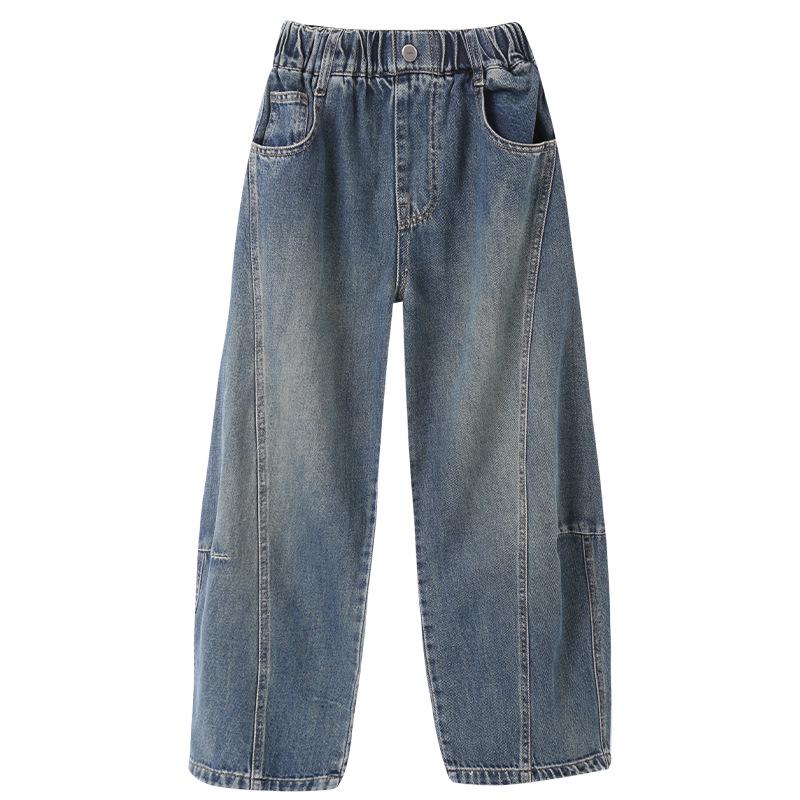 Джинсы широкие для девочек 2025 - Осенний повседневный стиль