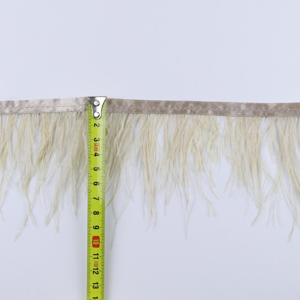 Feather8-10cm Light Purple Ostrich Feather Trims 1m 5m 10m for Crafts High Quality Plume Fringe Cosplay Festivals Clothing Ribbon Decor