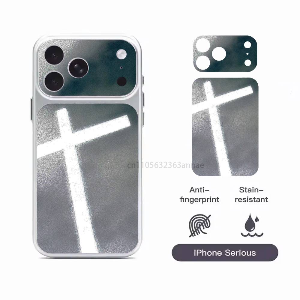 Bible Jesus Christian Cross Removable HD/Matte Full Coverage Films For iPhone 17 Pro Max 17 Pro