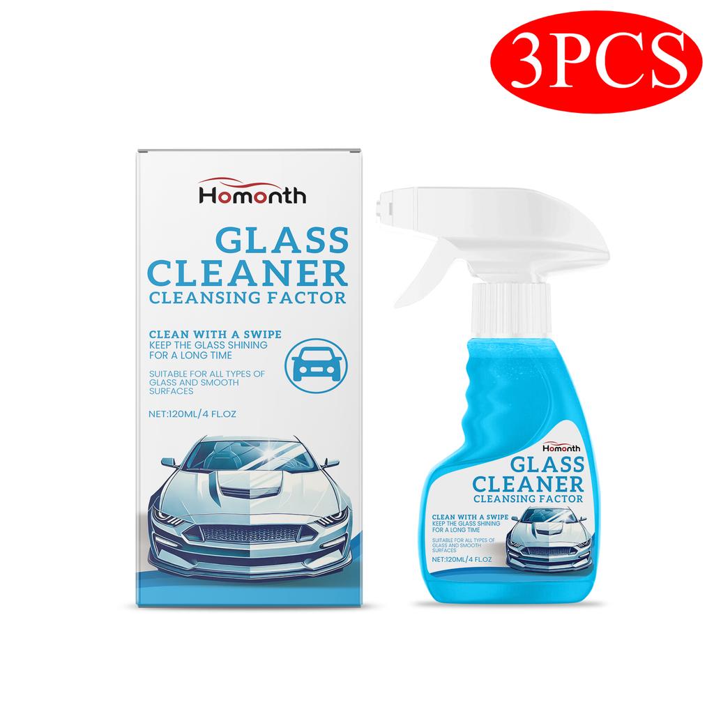 Car Glass Oil Film Remover Auto Windshield Hydrophobic Coating Spray Stain Remover Agent Glass Polishing Clear Auto Detailing