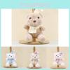 Cute Fluffy Teddy Bear Key Ring Plush Toy For Bags And Backpacks