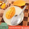 Stainless Steel Mango Slicer, Peeler & Spoons Set