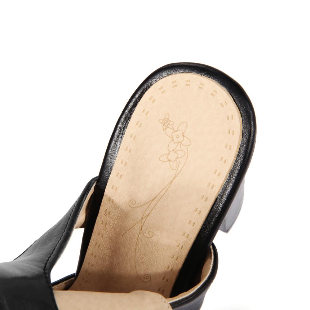 Женские босоножки на высоком каблуке, летние новые туфли с толстым каблуком и закругленными углами, римские сандалии большого размера