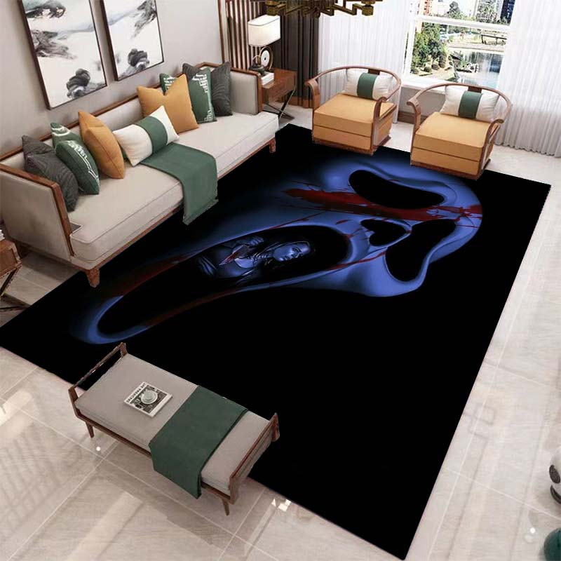 Ковер ужасов на Хэллоуин для гостиной, украшения дома, дивана, журнального столика, коврики, коврик для ванной комнаты, нескользящий напольный коврик