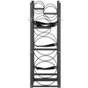 Refrigerant Tank Rack, with 2 x 30lbs and Other 3 Small Bottle Tanks, Cylinder Tank Rack 12.79x12.99x47.12 in, Refrigerant Cylinder Rack and Holders