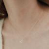 (92.5 Silver) Pretzel Heart Necklace Nz2155