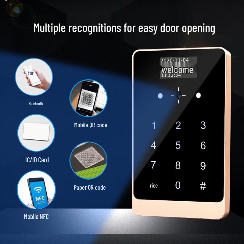 Realand V87Z Динамический QR-код и Bluetooth Терминал контроля доступа CN вилка (адаптер в комплекте)