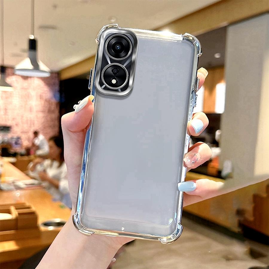 Ударопрочный чехол для линзы для OPPO A98 5G A79 A31 A38 A18 A53 A15 A76 A96 A52 A72 A57 A77 A78 A16 A17 A74 A54 Покрытие Силиконовый чехол