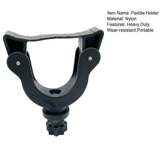 Держатель весла для каяка, универсальный, сверхмощный, простой в установке, черный, однотонный, мини-доска для каноэ, весла, зажим, аксессуары для каяка
