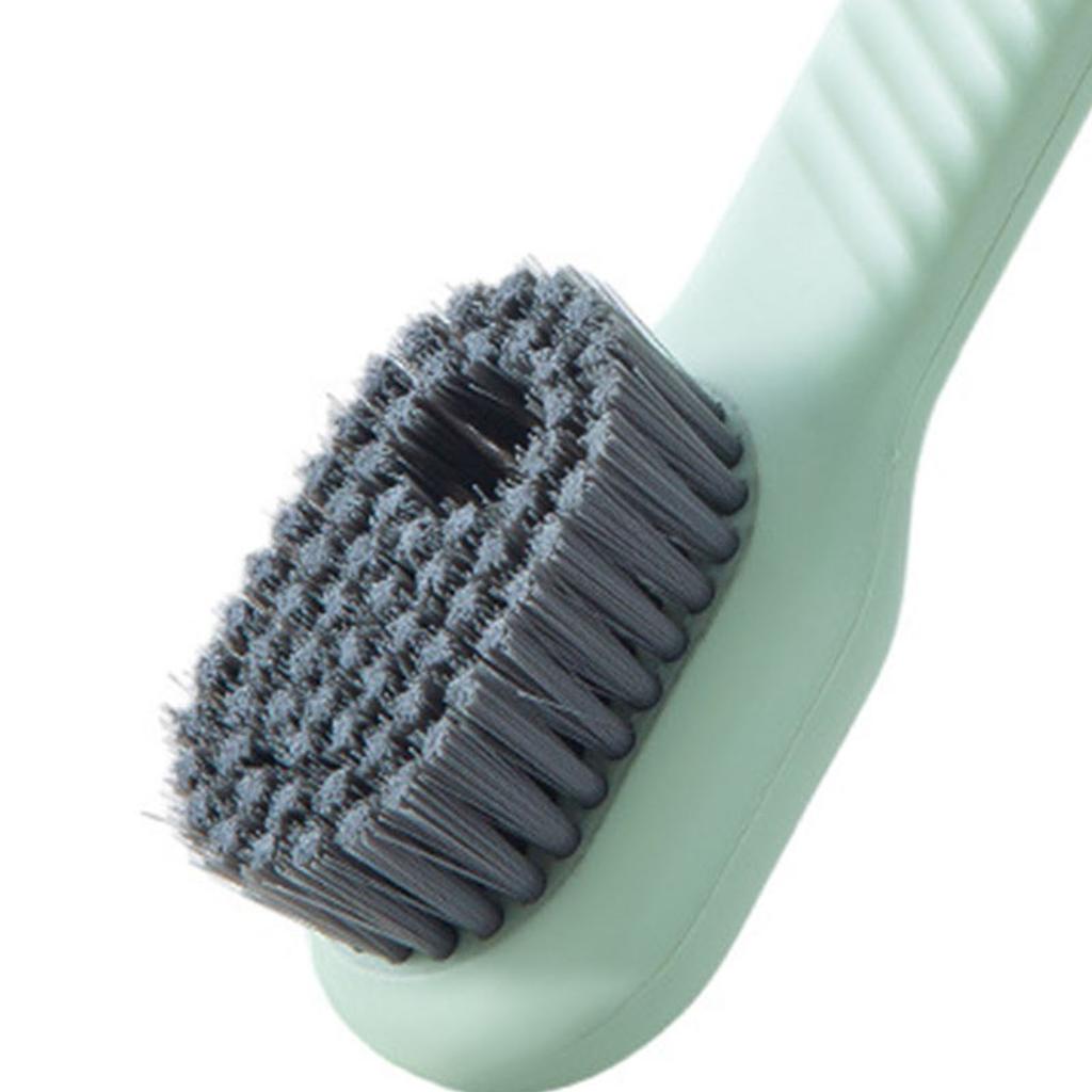 Shoe Cleaning Brush Long Handle Scrub Brush with Soap Dispenser Multifunctional Brush for Bathroom