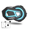 Motorcycle Bluetooth Headset with Simultaneous Calling for Up To 6 360 Hours of Standby Siri Voice 1500m Communication IP65 Waterproof and