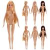 Кудрявая Супермодель Нюдовая Кукла Темная Кожа DIY Одевалка Игрушка Фигурка Тело Подарок для Детей