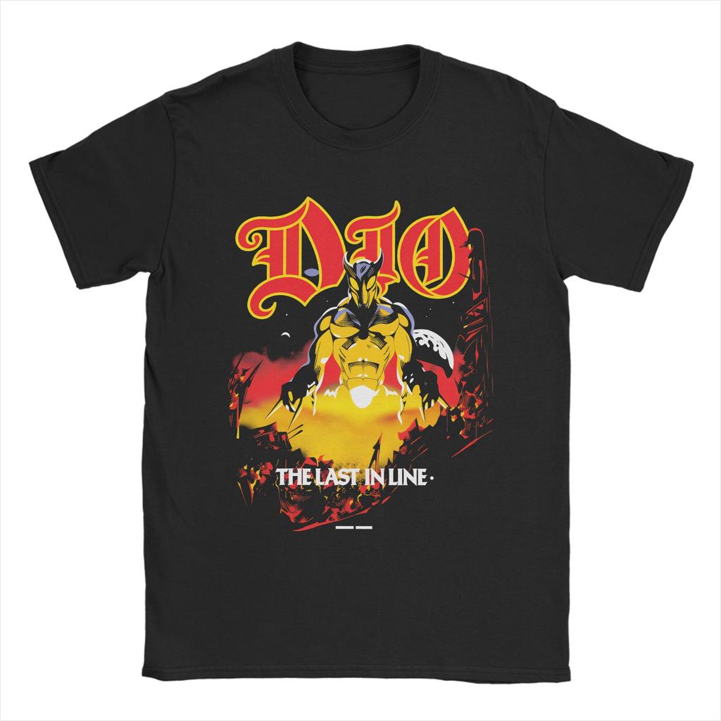 Футболка Dio The Last in Line Летняя Харадзюку Футболки Взрослые 100% Хлопок Круглый Вырез Оверсайз Футболки С Коротким Рукавом Классическая Футболка