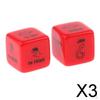 3x2шт D6 Светящиеся в темноте Кубики для прелюдии для пар для него или для нее Острый подарок