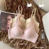 New Traceless Lingerie for Women with Small Breasts and A Thin Collection Bra Comfortable Jelly Strip Prevents Sagging and No Steel Ring On The Bra