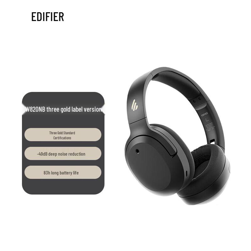 Edifier W820NB 3-Золотой Стандарт Беспроводные Наушники с Шумоподавлением