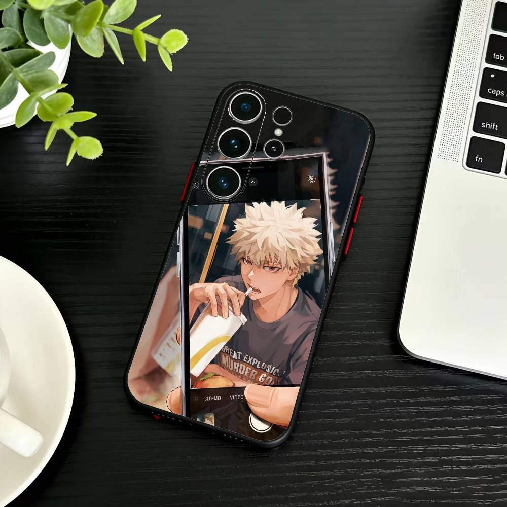 Чехол для телефона Katsuki Bakugo p-Hero Academia Для Samsung S26,S25,S24,S23,S22,S21,S20,Plus,Fe,Lite,Другие Черный Чехол