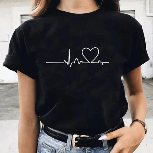 Than Heart Tshirt Harajuku Style Fashion Than Heart Love Simple Fashion Loose Tshirt Unisex Ins Tops Tee