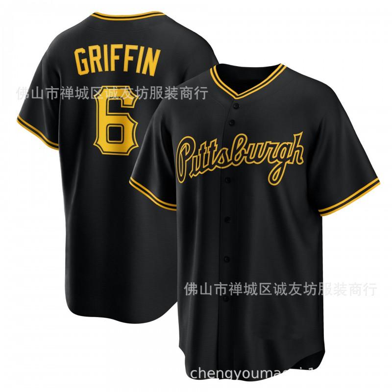 Pirates Griffin Baseball Jersey Mens Team Sports Athletic Shirt All Season
